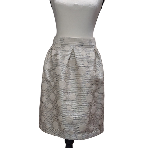 Anthropologie Dresses & Skirts - Metallic Polka Dot Jacquard Skirt, Maeve by Anthropologie